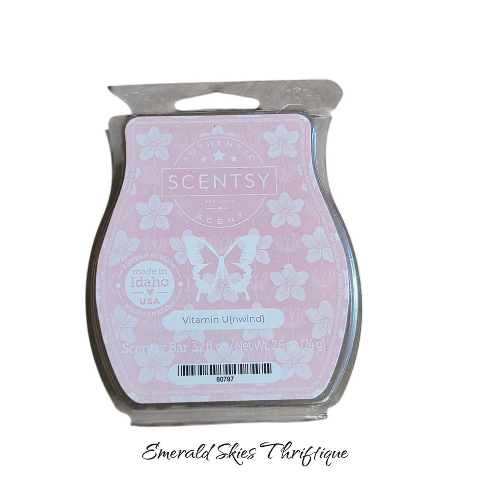 Scentsy vitamin unwind wax melt bar. New. Free shipping